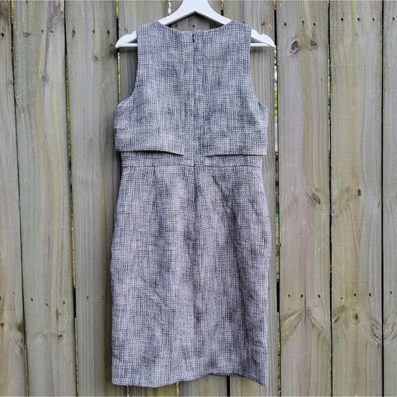 J. Crew Going Places layered black tweed dress 10 - Picture 4 of 8